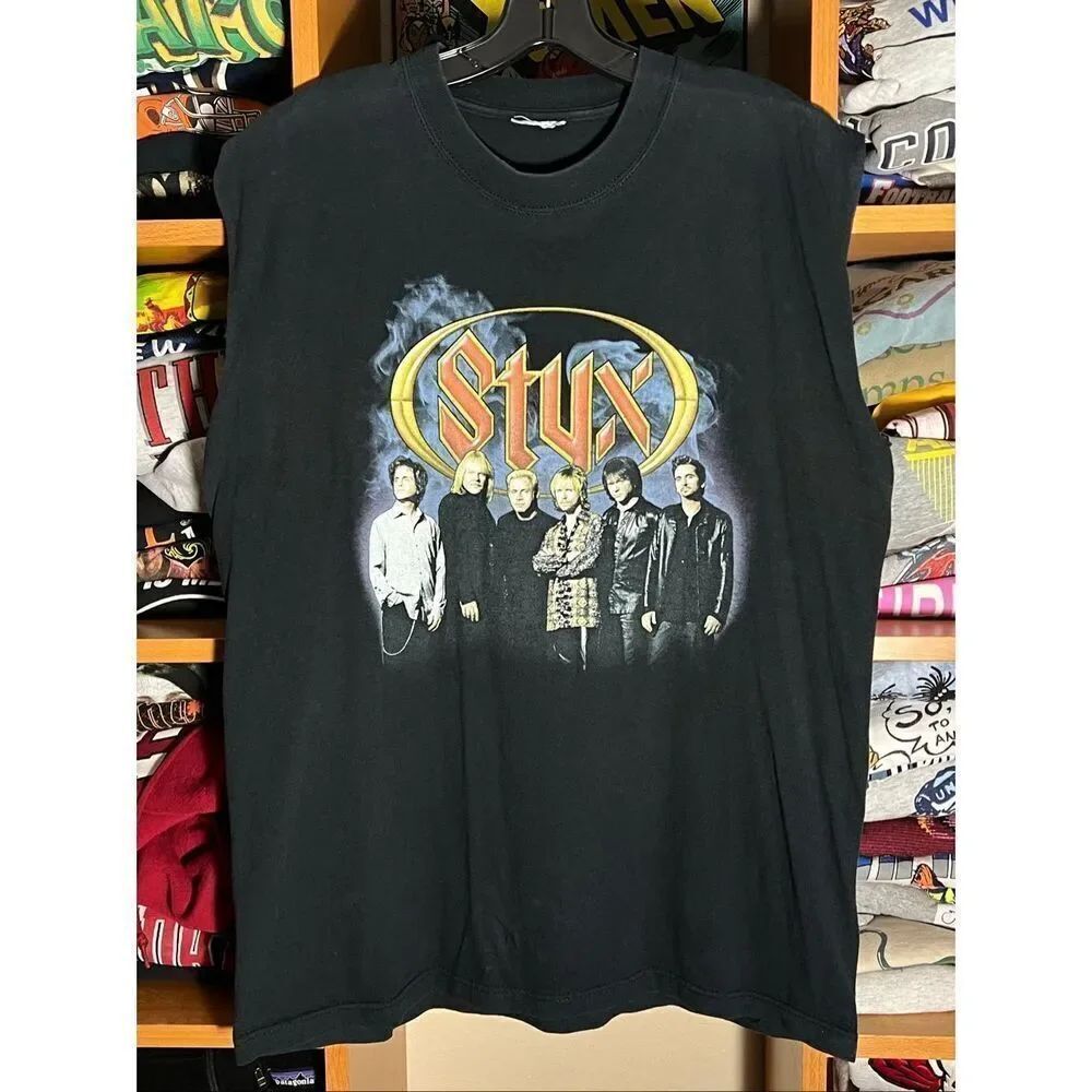 Vintage Y2K Styx 2001 Tour Cut Off Tank Top